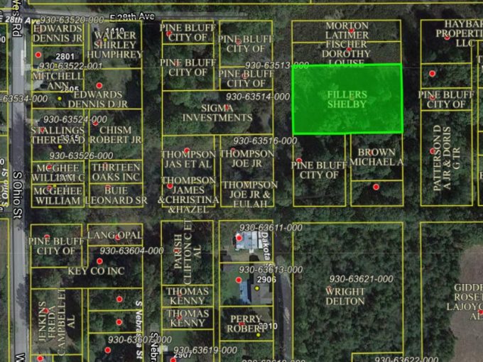 Lots 5-10, S Dakota St, Pine Bluff, AR 71601 owner financed land in arkansas