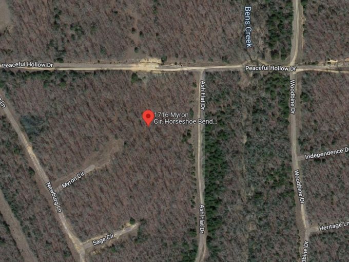 1716 Myron Circle, Horseshoe Bend, AR 72512 owner financed land in arkansas