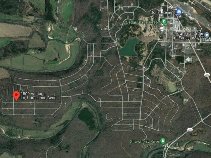 1809 Vantage Lane, Horseshoe Bend, AR 72512 owner financed land in arkansas