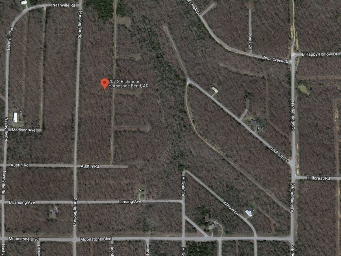207 S Richmond, Horseshoe Bend, AR 72512 owner financed land in arkansas